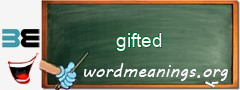 WordMeaning blackboard for gifted